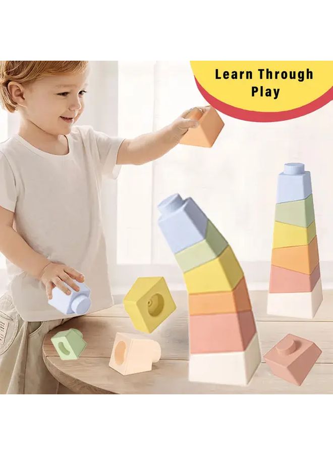 Model 628 97 PVC Stacking Blocks Tower Sensory Educational Building Toy For Toddlers - Image 3